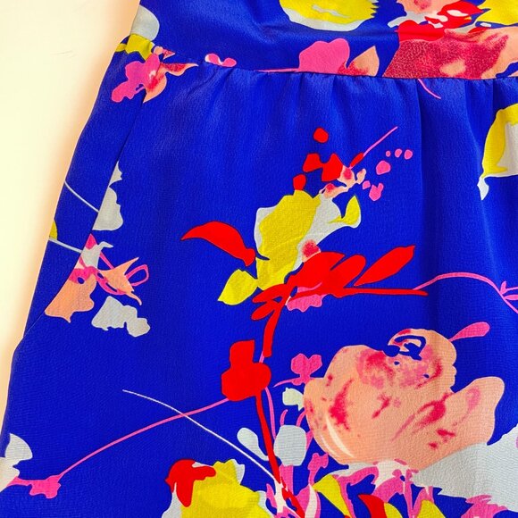 NWT Yumi Kim Floral Halter Wide Leg Jumpsuit in Royal Blue, Size - Picture 6 of 9